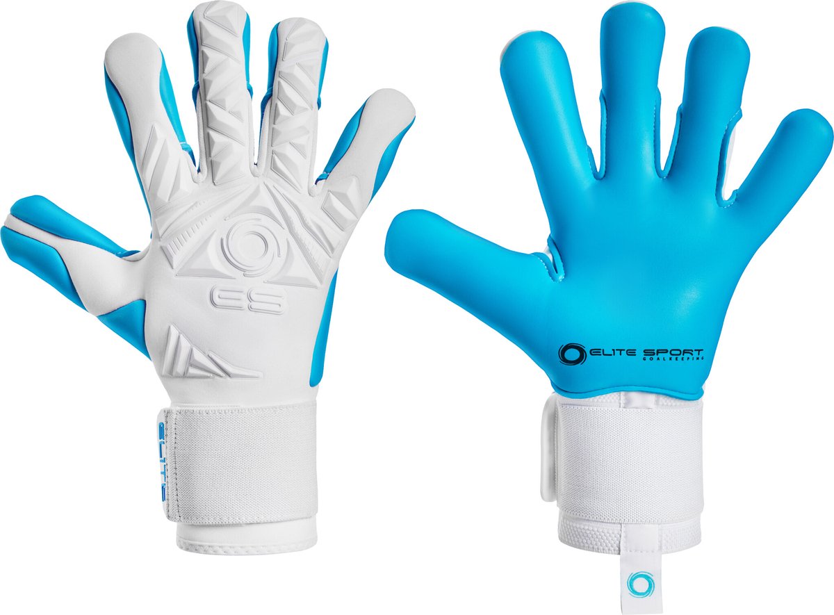 Elite Sport Neo Revolution II Combi Keepershandschoenen - Zwart / Aqua | Maat: 7