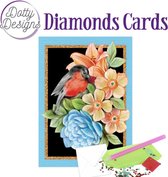 Dotty Designs Diamond Cards - Red Bird