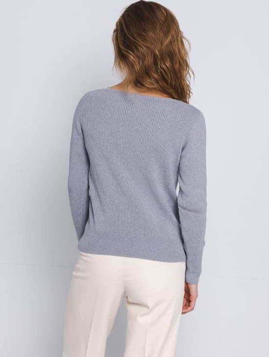 Loop.a Life | CLASSY BOATNECK SWEATER | Light Grey