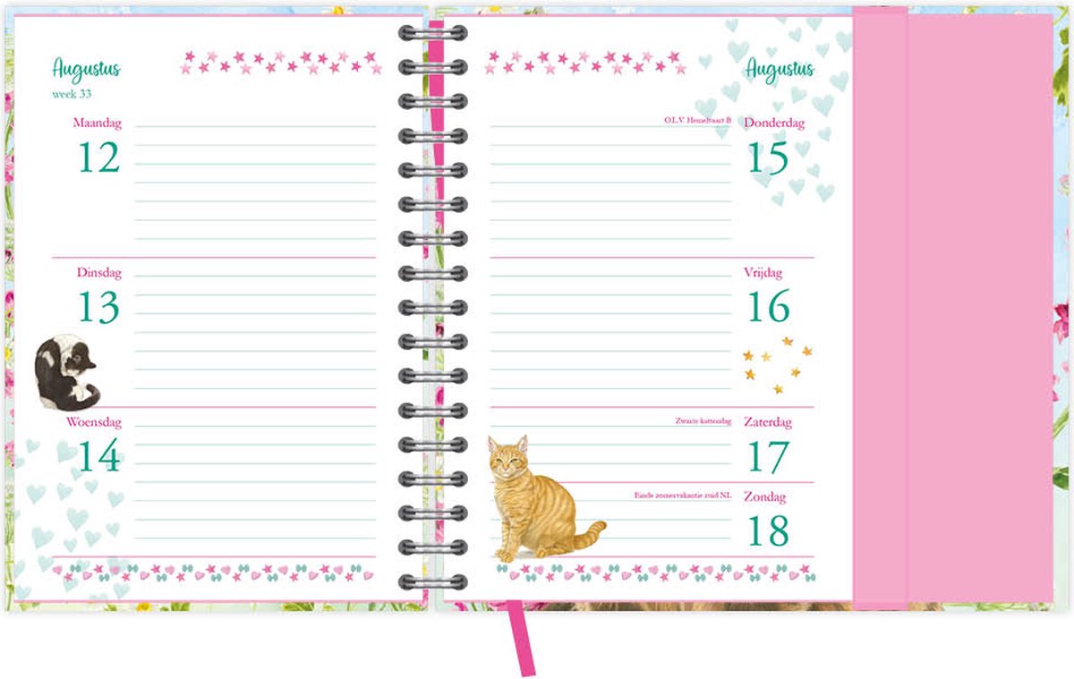Franciens Katten spiraalagenda (luxe) Diesel | bol