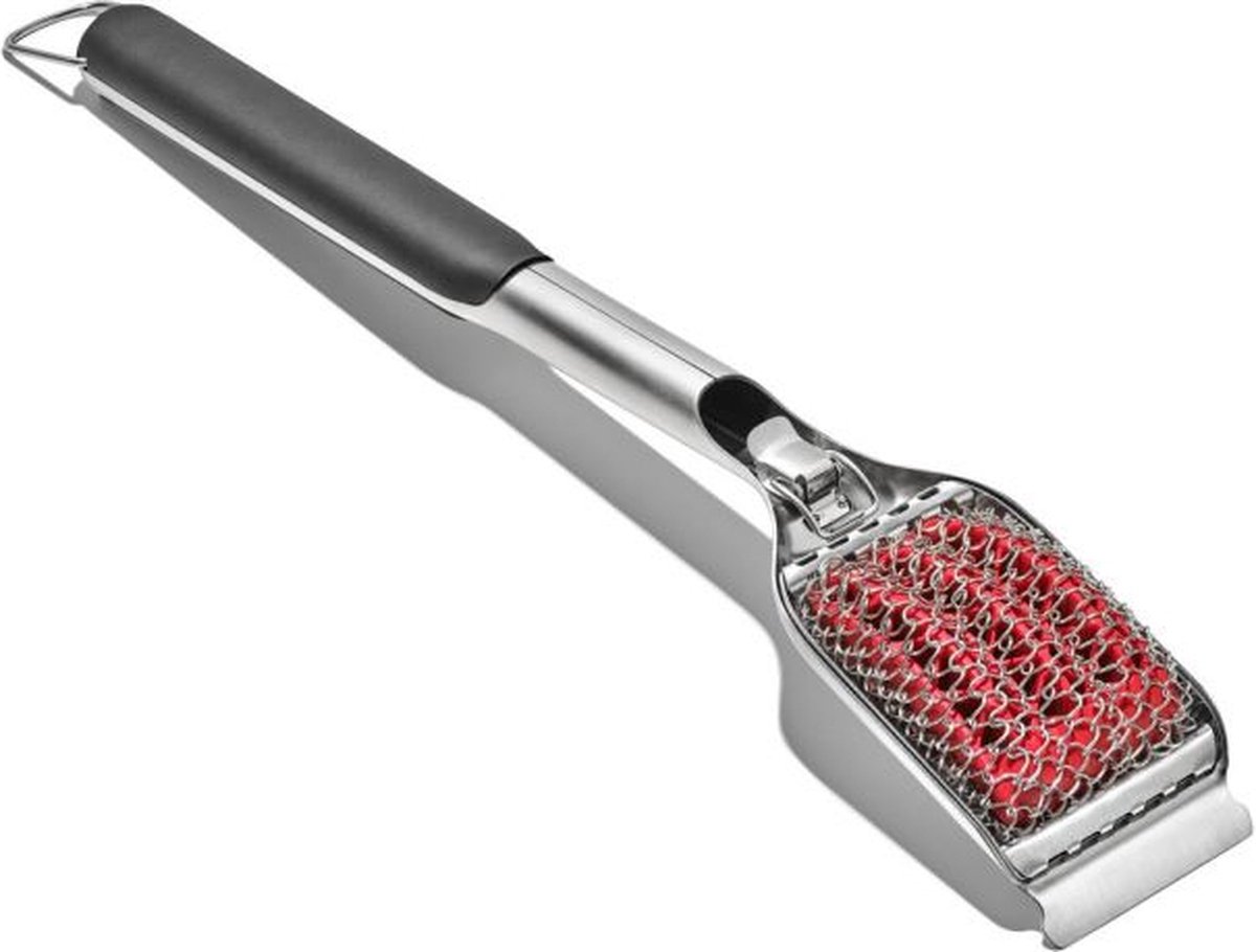 Brosse pour BBQ Decopatent ® PRO avec grattoir - Nettoyage du