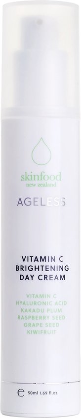 SKINFOOD NZ AGELESS Skincare Vitamine C Brightening Day Cream - Dagcrème - Voor Mature Huid - Vegan & Dierproefvrij - 50ml