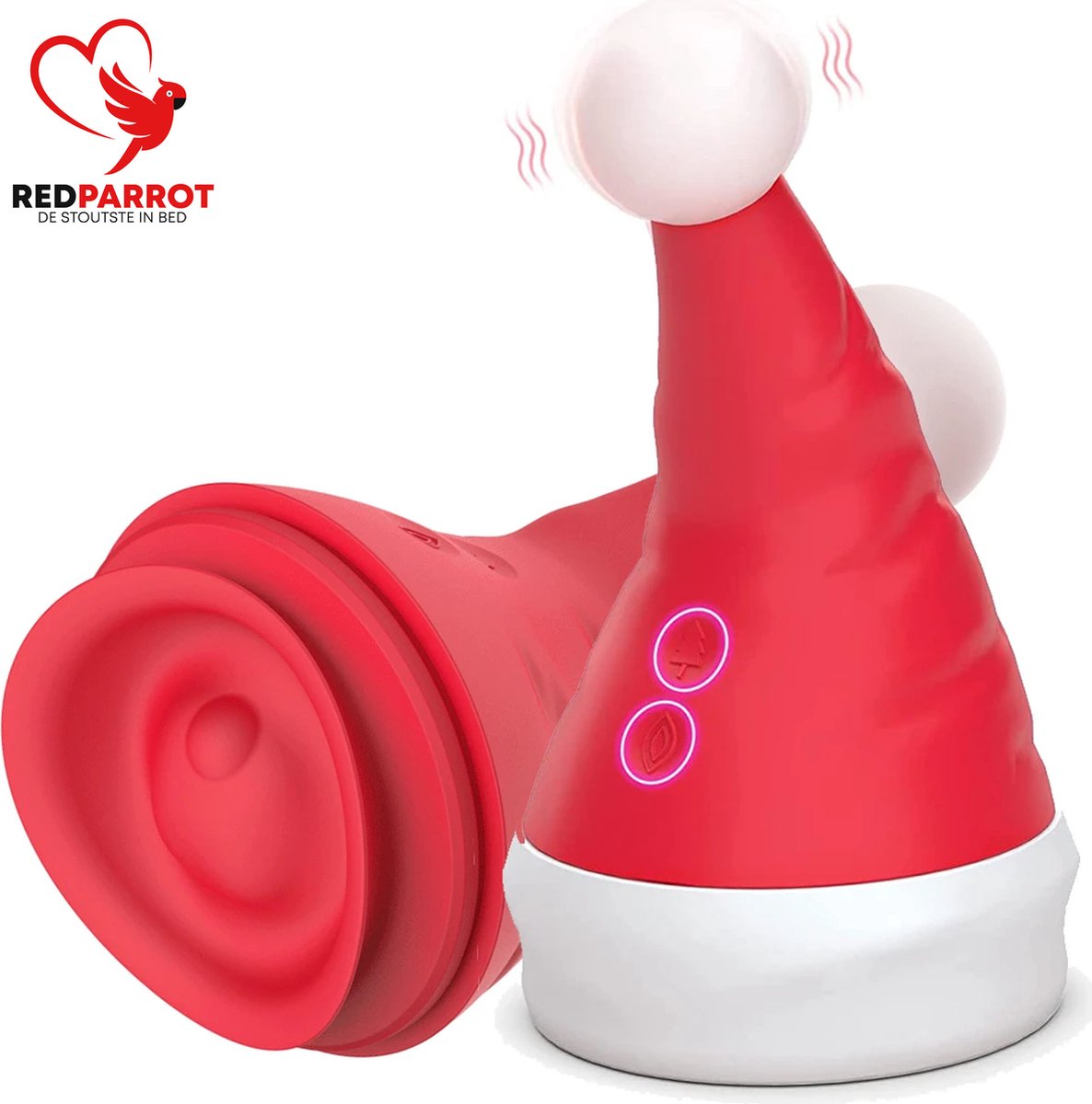 Goedkoopste Dubbele vibrator Kerstmis deluxe | 2 in 1 | Cadeau | 15 krachtige standen | G-spot | Trillen en rollen | Zeer goede kwaliteit | Kerst kado