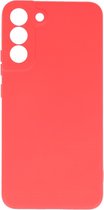 Geschikt voor Samsung Galaxy S22 Case - Rood – Case – Hoes – Bescherming Telefoon – Smartphone Case – Cadeau voor man /vrouw/ vaderdag