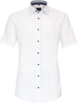 Venti Wit Overhemd Korte Mouw Strijkvrij Modern Fit - XXL
