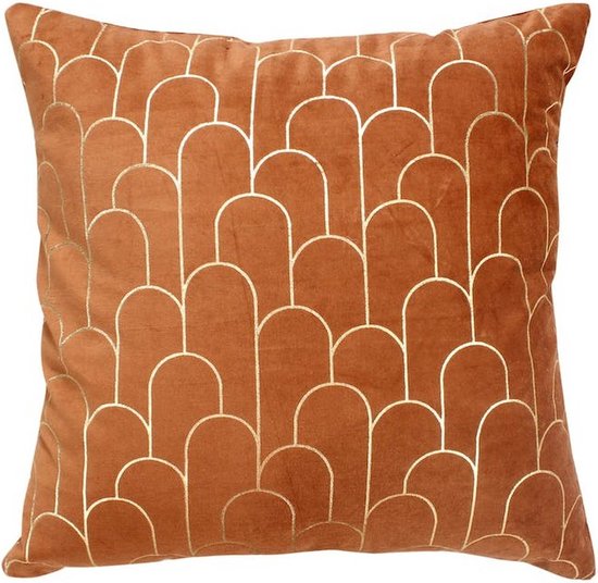 Housse de Coussin 60x60 cm - Motifs - Art Deco - Goud - Katoen / Polyester  - Pour