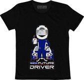 Sparco Kids Future Racer - T-shirt voor kinderen van 5-6 jaar - 100% Biologisch Katoen - Wit