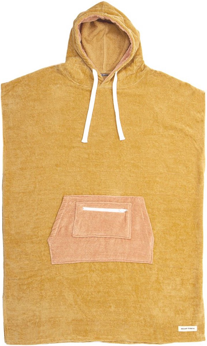 Ocean & Earth Daydream Hooded Poncho Beige
