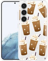 Cazy Hoesje geschikt voor Samsung Galaxy S23 Frappuccino's