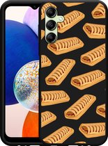 Cazy Hoesje Zwart geschikt voor Samsung Galaxy A14 4G/5G Frikandelbroodjes