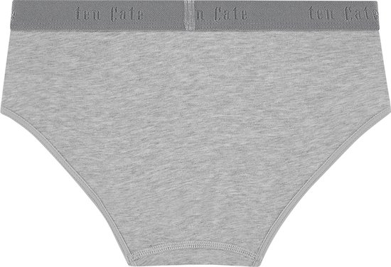 Grijs gemêleerde hipster van Ten Cate met grijze tailleband met logo.