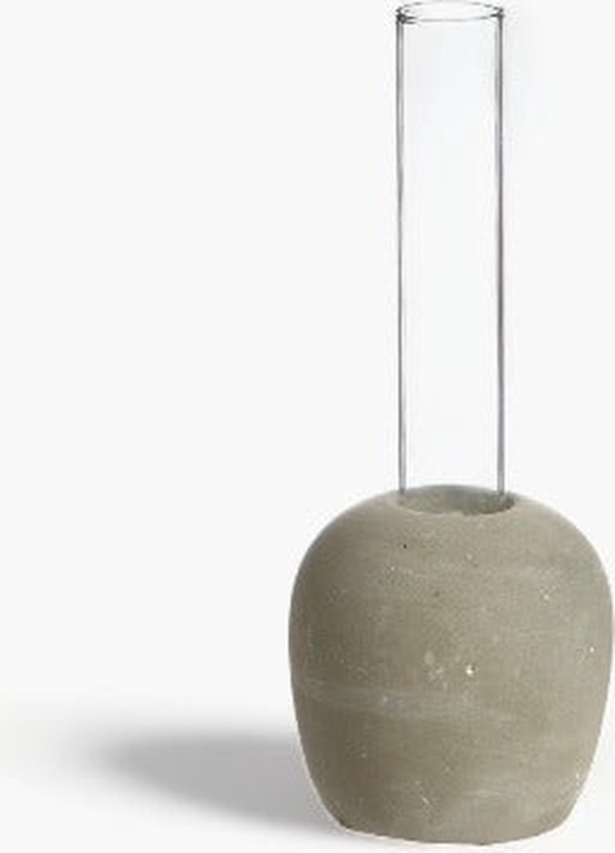 Leeff Vaasje Maud S - beton - glas Grijs