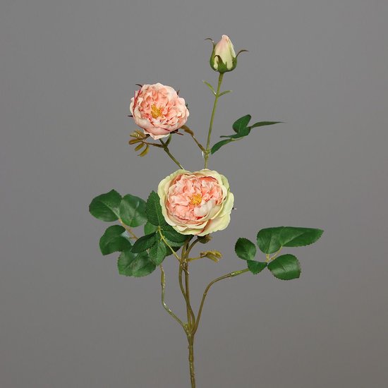 Brynxz - soie - rose spray - 2 fleurs - 70cm