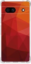 Shockproof Case geschikt voor Google Pixel 7A Polygon Red
