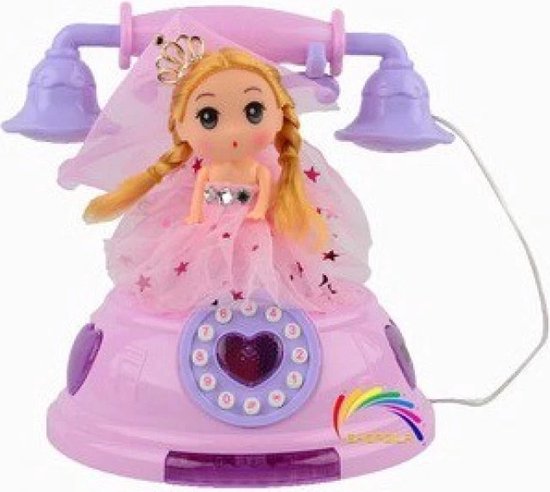 Jouet de téléphone de poupée princesse électrique | Téléphone de Dream |  Lumière et... | bol