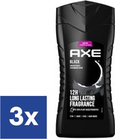 Axe Men Black 3 in 1 Douchegel - 3 x 250 ml