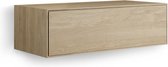 Looox Wood collection Wood wastafelonderbouwkast m. 1 lade 100x30x46cm eiken - old grey