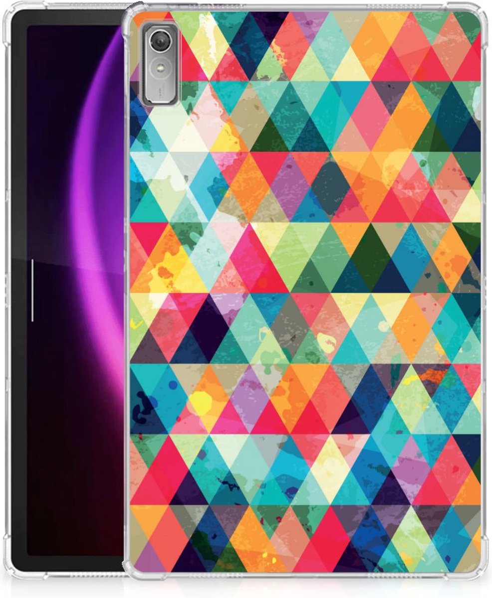 Back Cover voor Lenovo Tab P11 Gen 2 Hippe Hoes Geruit