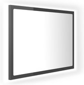 vidaXL-Badkamerspiegel-LED-60x8,5x37-cm-acryl-hoogglans-grijs