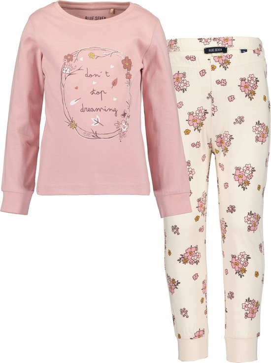 Blue Seven KIDS GIRLS BASICS Meisjes Pyjamaset - roze - Maat 110