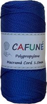 Cafuné Polypropyleen Macrame Koord- 1.5mm-Indigo- PP3 - Haken - Macrame - Tas maken