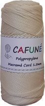 Cafuné Polypropyleen Macrame Koord- 1.5mm- Room- PP3 - Haken - Macrame - Tas maken