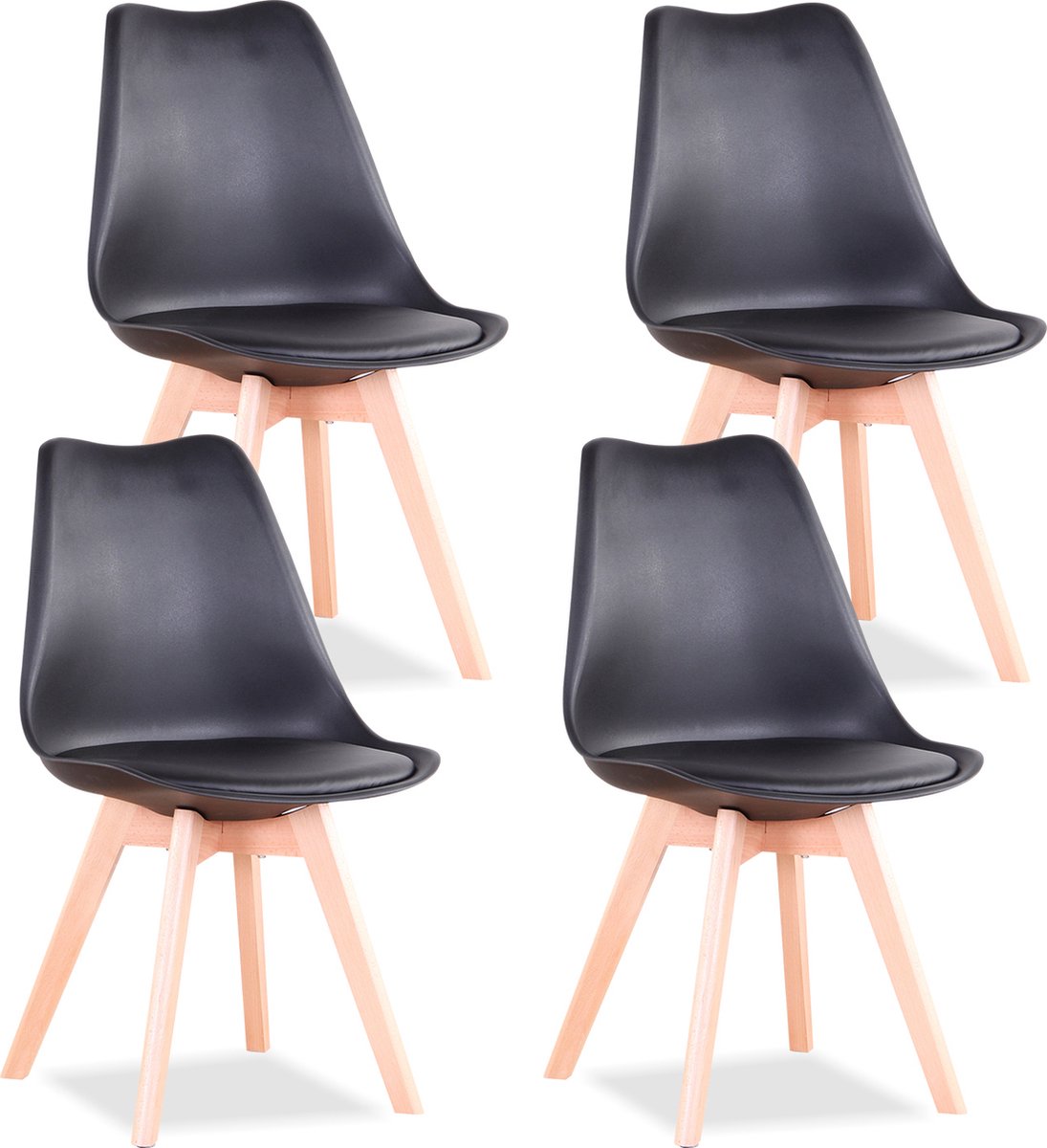 Eetkamerstoel Set van 4 - Eetkamerstoelen Set - Stoelen Set van 4 - Modern - Stoelen - Sto
