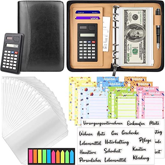 Budgetplanner Budget planner, money sleeves, ring binder, financial