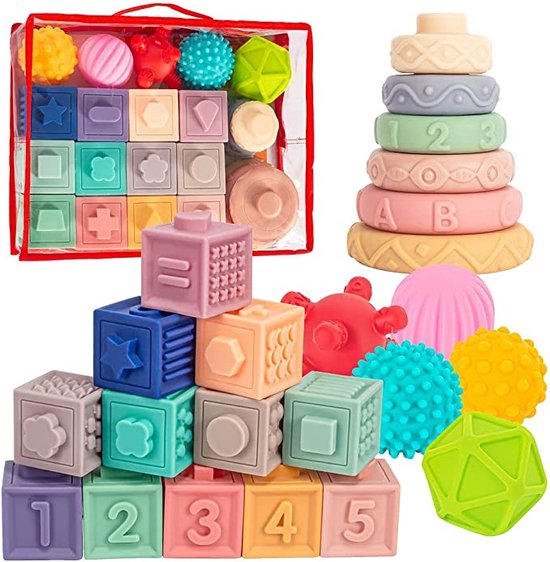 Speelgoed - Montessori speelgoed - Blokken - Ringen - Ballen - Educatief speelgoed -... |