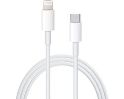 Oplader kabel 2 meter geschikt voor iPhone - Kabel geschikt voor lightning - Oplaadkabel - USB kabel - Lader kabel - Telefoon