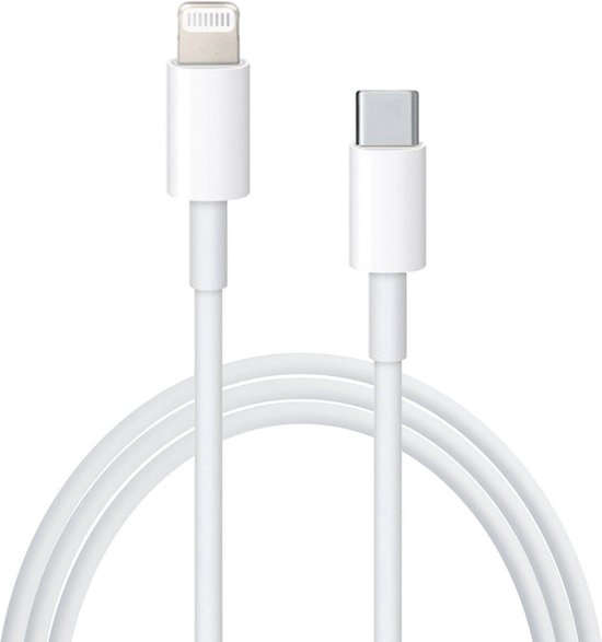 Oplader kabel 2 meter geschikt voor iPhone - Kabel geschikt voor lightning - Oplaadkabel - USB kabel - Lader kabel - Telefoon