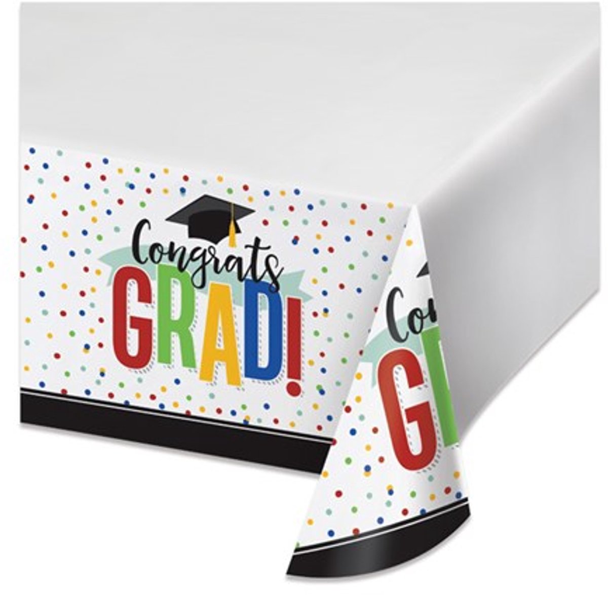 Tafelkleed Congrats Grad! (137 x 259 cm)