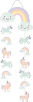 Folat - Hangdecoratie Unicorns & Rainbows - 30x85 cm