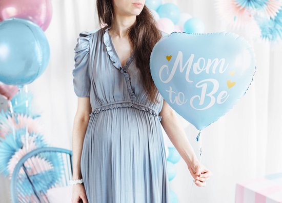 Ballon Mom to be - Folie ballon - 35 cm - Blauw
