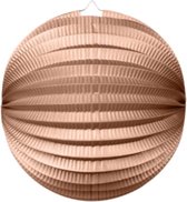 Wefiesta - Bollampion Metallic Rose Gold (25 cm) - Lampion sint maarten - lampionnen - Sint maarten optocht - lampionnen papier