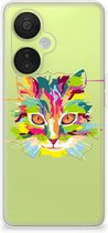 Mobiel Case OnePlus Nord CE 3 Lite GSM Hoesje Doorzichtig Cat Color