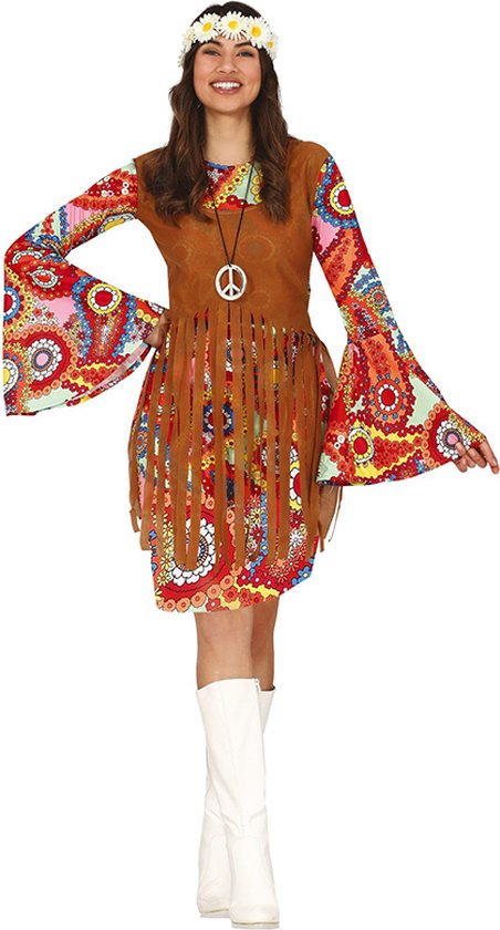 Costume de hippie | Festival hippie des années 70 | Femme | Taille 38-40 |  Costume de... | bol