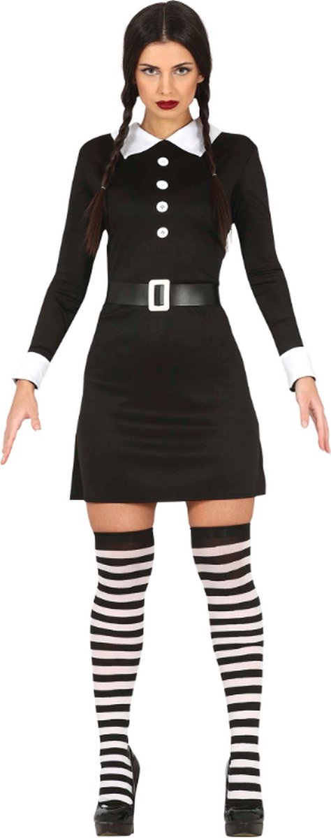 Amscan - Robe du mercredi - Famille Addams (taille M/L)