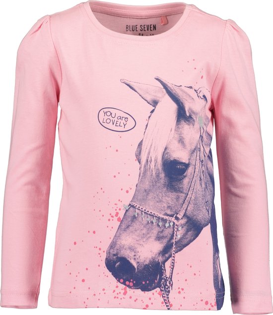 Blue Seven HORSES Meisjes T-shirt - azalea - Maat 110