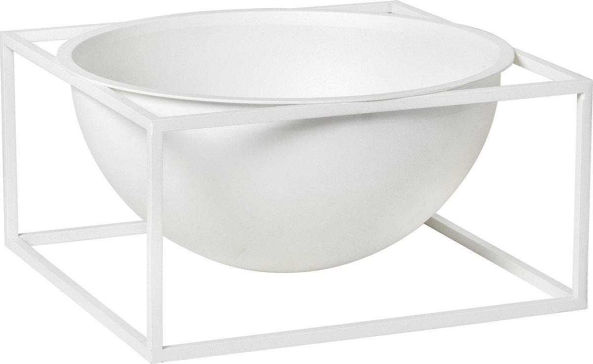 Audo Copenhagen Kubus Bowl Centerpiece Schaal Large Ø23 Wit