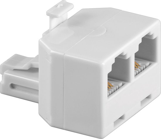 Foto: Rj11 m 2x rj11 v telefoon splitter wit