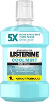 Listerine® bain de bouche quotidien Cool Mint Goût Doux 1000ml