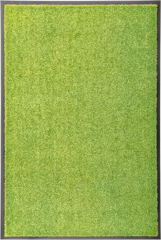 vidaXL - Deurmat - wasbaar - 60x90 - cm - groen