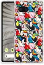 Leuk TPU Backcase Google Pixel 7A Telefoon Hoesje Birds