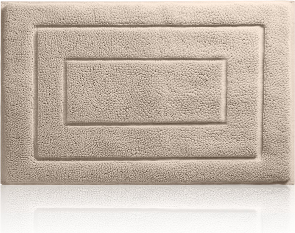 MAESON Badmat 40x60 cm - Antislip & Waterbestendig - Douchemat voor Badkamer - Beige - Geschikt voor Douche & Bad