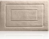 Badmat de Luxe MAESON - Extra doux et absorbant - Antidérapant - Convient pour la Douche, la salle de bain - Lavable en machine - Beige - 40x60 cm