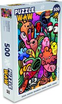 Puzzel Design - Monster - Regenboog - Grappig - Meiden - Jongens - Legpuzzel - Puzzel 500 stukjes