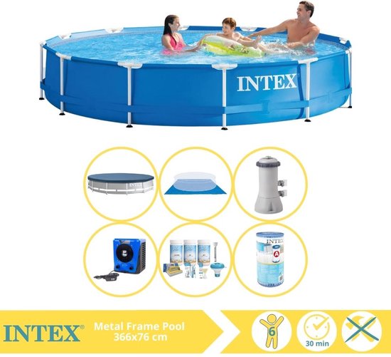 Intex zwembad Metal Frame 366 x 76 cm | wehkamp