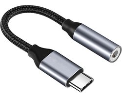 DrPhone AD3 USB C naar 3,5 mm audio adapter met ingebouwde DAC - DAC-kabel – Geschikt voor o.a Samsung S21/22/23/ Note 20 Ultra /S20 FE Sony XZ2 XZ3 Google Pixel 5 4 3XL