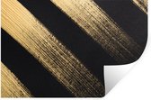 Muurstickers - Sticker Folie - Gouden verfstrepen op een zwarte achtergrond - 60x40 cm - Plakfolie - Muurstickers Kinderkamer - Zelfklevend Behang - Zelfklevend behangpapier - Stickerfolie